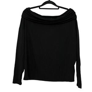 Express Off The Shoulder‎ Top Black Size Xs Stretchy Lightweight Classic Soft